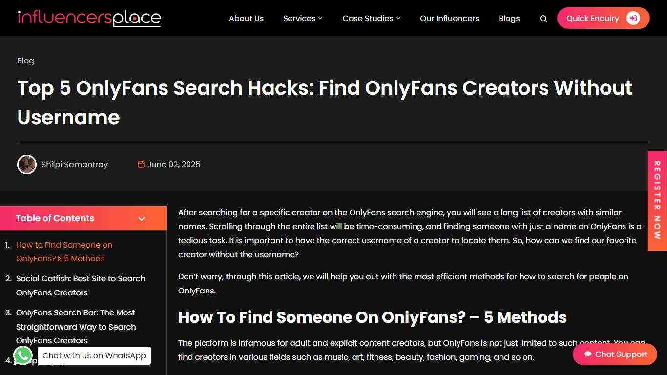 5 Effective Ways to Find Someone on OnlyFans (2024)