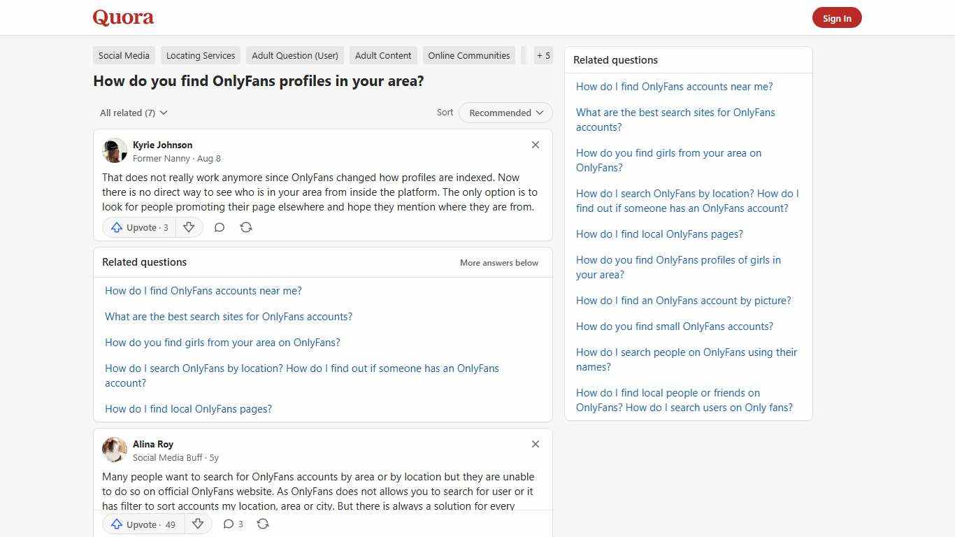 How to find OnlyFans profiles in your area - Quora